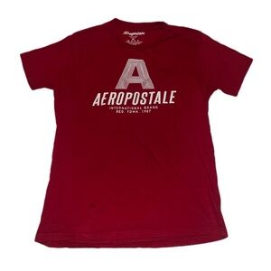 Men’s Aeropostale Bold Red Logo Tee Size Medium